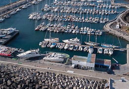 ships berthed in port